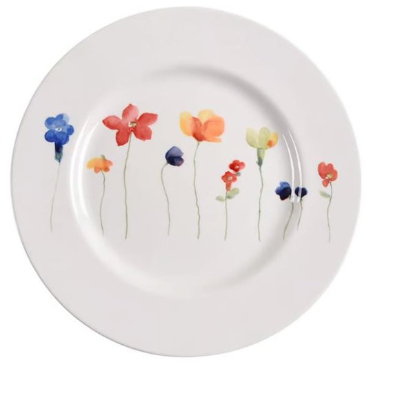 Royal Stafford (England) SCATTERED FLOWERS Dinner Plates, Set of Four (EUC) - Picture 5 of 5